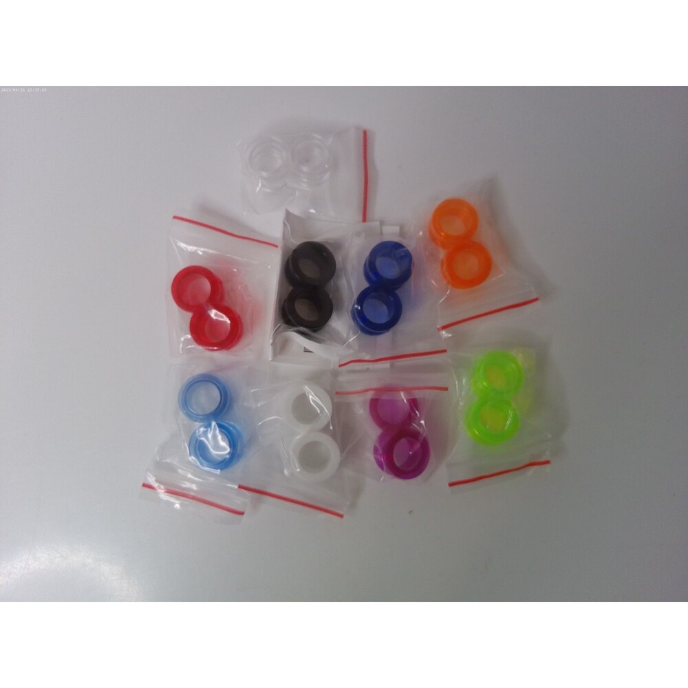 8G Acrylic Screw Fit Ear Gauges Lot Of 9